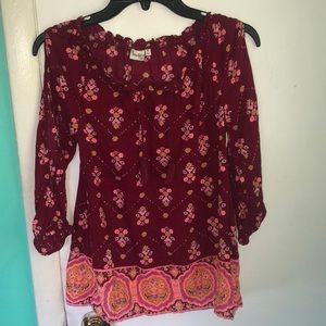 Off The Shoulder Floral Top